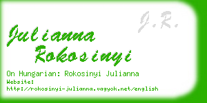 julianna rokosinyi business card